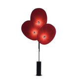 Modern Triple Floral Standing Lamp Multi Color Petal Shades for Living Room and Office