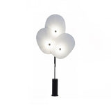 Modern Triple Floral Standing Lamp Multi Color Petal Shades for Living Room and Office