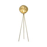 Modern Tripod Rock Lava Floor Lamp with Molten Acrylic Shade Standing Light