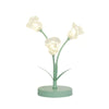 Elegant Glass Tulip Flower Table Lamp Decorative Floral Bedside Night Light for Home Living Room Decor