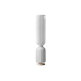 Contemporary White Twist Floor Lamp with Asymmetrical Design for Ambient Lighting