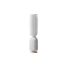 Contemporary White Twist Floor Lamp with Asymmetrical Design for Ambient Lighting