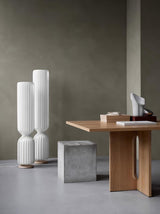 Contemporary White Twist Floor Lamp with Asymmetrical Design for Ambient Lighting