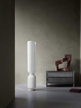 Contemporary White Twist Floor Lamp with Asymmetrical Design for Ambient Lighting