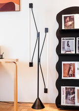 Dual Tube Modern LED Floor Lamp Minimalist Standing Light for Living Room and Office