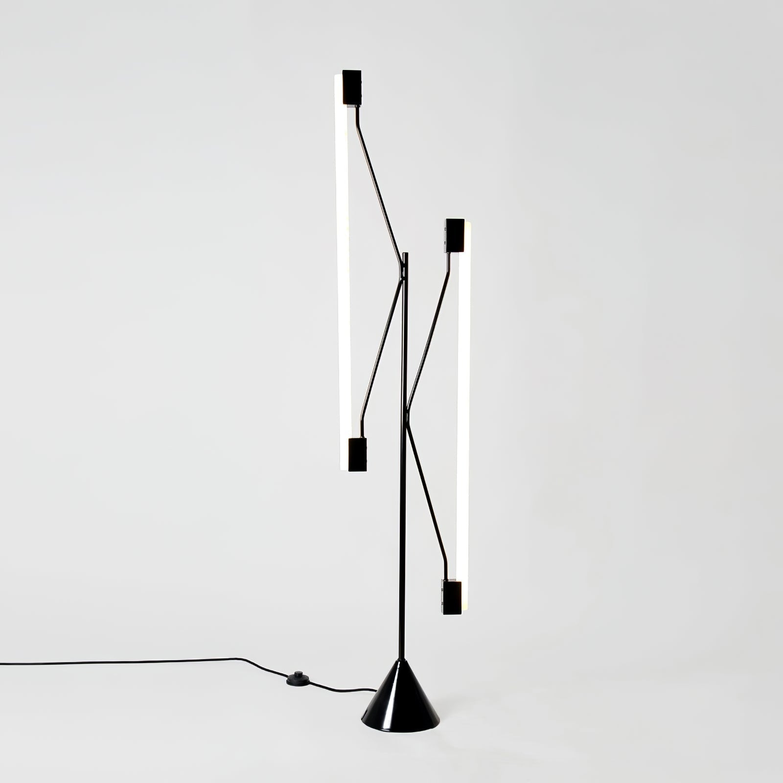 Dual Tube Modern LED Floor Lamp Minimalist Standing Light for Living Room and Office