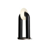 Minimalist U Shaped Wood Bedside Lamp with Acrylic Shade and Touch Control Integrated LED
