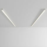 Modern Minimalism Ultra Slim Linear LED Ceiling Light Fixture with Three Color Modes and Integrated Lighting