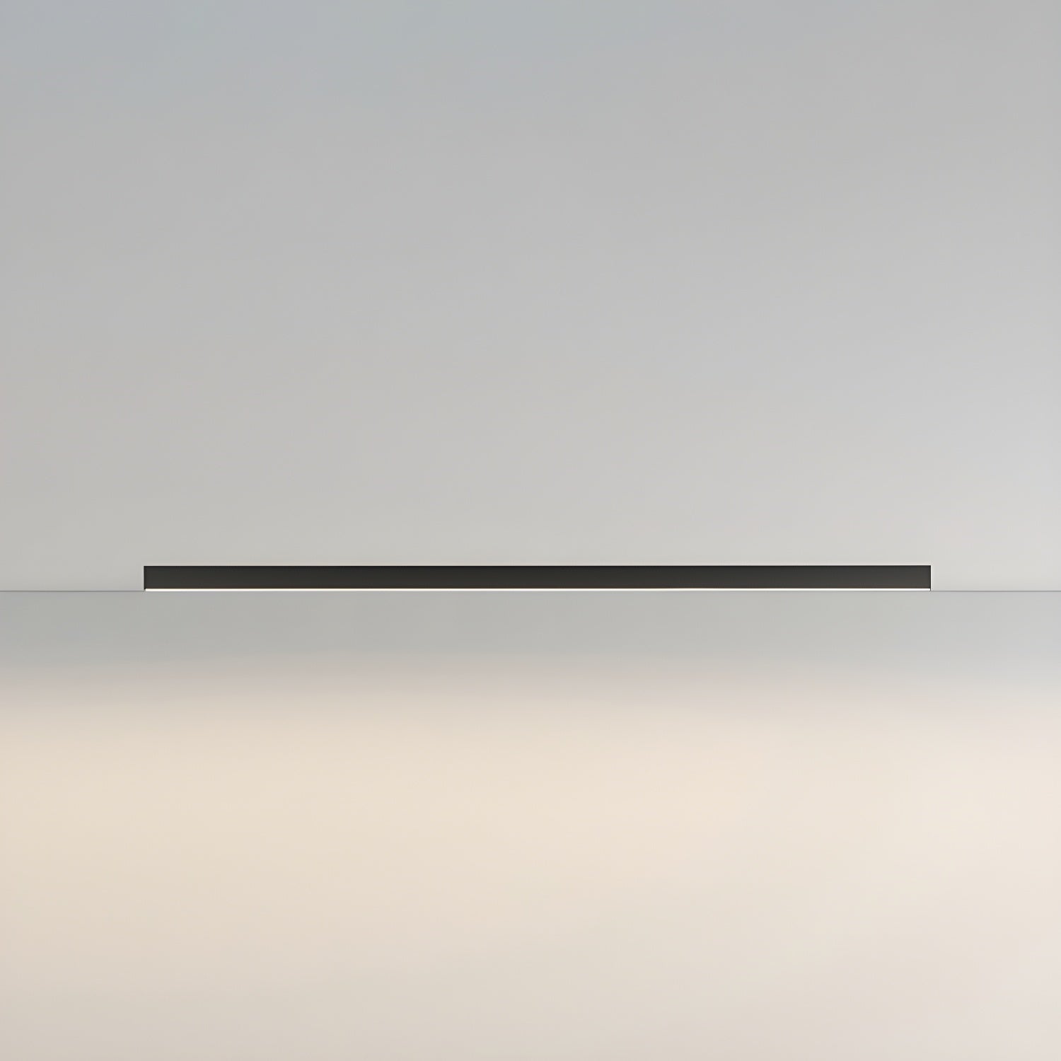 Modern Minimalism Ultra Slim Linear LED Ceiling Light Fixture with Three Color Modes and Integrated Lighting