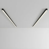 Modern Minimalism Ultra Slim Linear LED Ceiling Light Fixture with Three Color Modes and Integrated Lighting