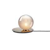 Modern Umbra Glass Sphere Table Lamp with Elliptical Shadow Effect for Desks