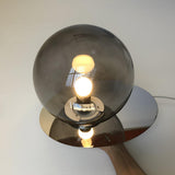 Modern Umbra Glass Sphere Table Lamp with Elliptical Shadow Effect for Desks