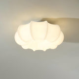 Contemporary White Umbrella LED Ceiling Lamp for Modern Bedroom and Nursery Decor