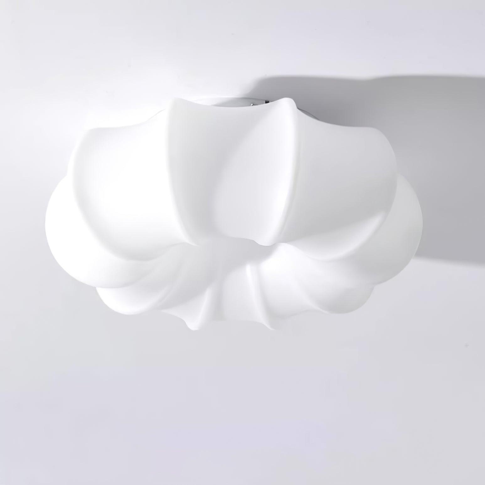 Contemporary White Umbrella LED Ceiling Lamp for Modern Bedroom and Nursery Decor