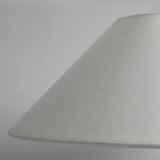 Handcrafted Textured Ceramic Table Lamp with White Fabric Shade for Living Room and Bedroom
