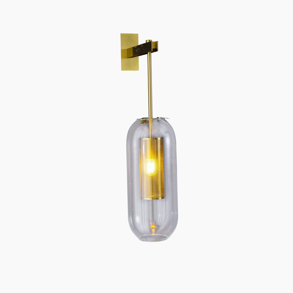 modern-vadim-glass-wall-sconce-with-perforated-metal-cage-and-brass-finish-for-luxury-interiors