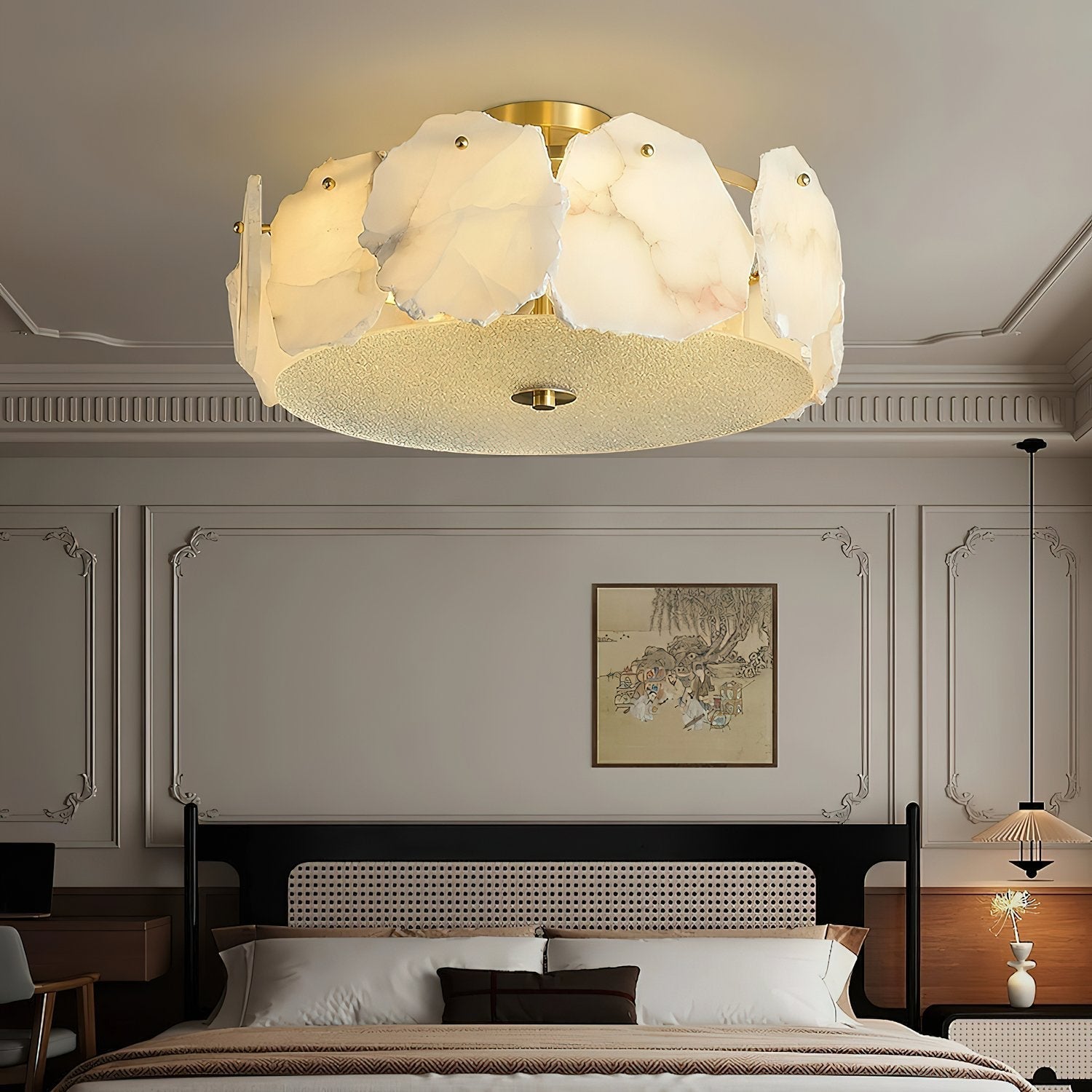 modern-alabaster-stone-flush-mount-ceiling-light-with-brass-base-for-entryway-and-living-room
