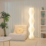 Modern Vapor Acrylic Uplight Floor Lamp with Integrated LED for Living Room Standing Light White