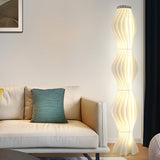 Modern Vapor Acrylic Uplight Floor Lamp with Integrated LED for Living Room Standing Light White