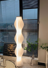 Modern Vapor Acrylic Uplight Floor Lamp with Integrated LED for Living Room Standing Light White