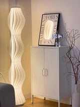 Modern Vapor Acrylic Uplight Floor Lamp with Integrated LED for Living Room Standing Light White
