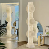 Modern Vapor Acrylic Uplight Floor Lamp with Integrated LED for Living Room Standing Light White