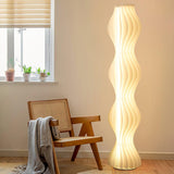 Modern Vapor Acrylic Uplight Floor Lamp with Integrated LED for Living Room Standing Light White