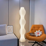 Modern Vapor Acrylic Uplight Floor Lamp with Integrated LED for Living Room Standing Light White