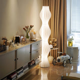 Modern Vapor Acrylic Uplight Floor Lamp with Integrated LED for Living Room Standing Light White