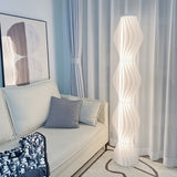 Modern Vapor Acrylic Uplight Floor Lamp with Integrated LED for Living Room Standing Light White