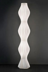 Modern Vapor Acrylic Uplight Floor Lamp with Integrated LED for Living Room Standing Light White