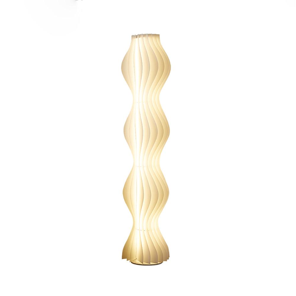 Modern Vapor Acrylic Uplight Floor Lamp with Integrated LED for Living Room Standing Light White