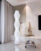 Modern Vapor Acrylic Uplight Floor Lamp with Integrated LED for Living Room Standing Light White