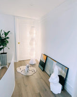 Modern Vapor Acrylic Uplight Floor Lamp with Integrated LED for Living Room Standing Light White