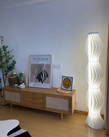 Modern Vapor Acrylic Uplight Floor Lamp with Integrated LED for Living Room Standing Light White