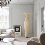 Modern Fabric Vase Floor Lamp with Integrated LED for Living Room Decor