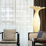 Modern Fabric Vase Floor Lamp with Integrated LED for Living Room Decor