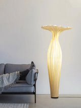 Modern Fabric Vase Floor Lamp with Integrated LED for Living Room Decor