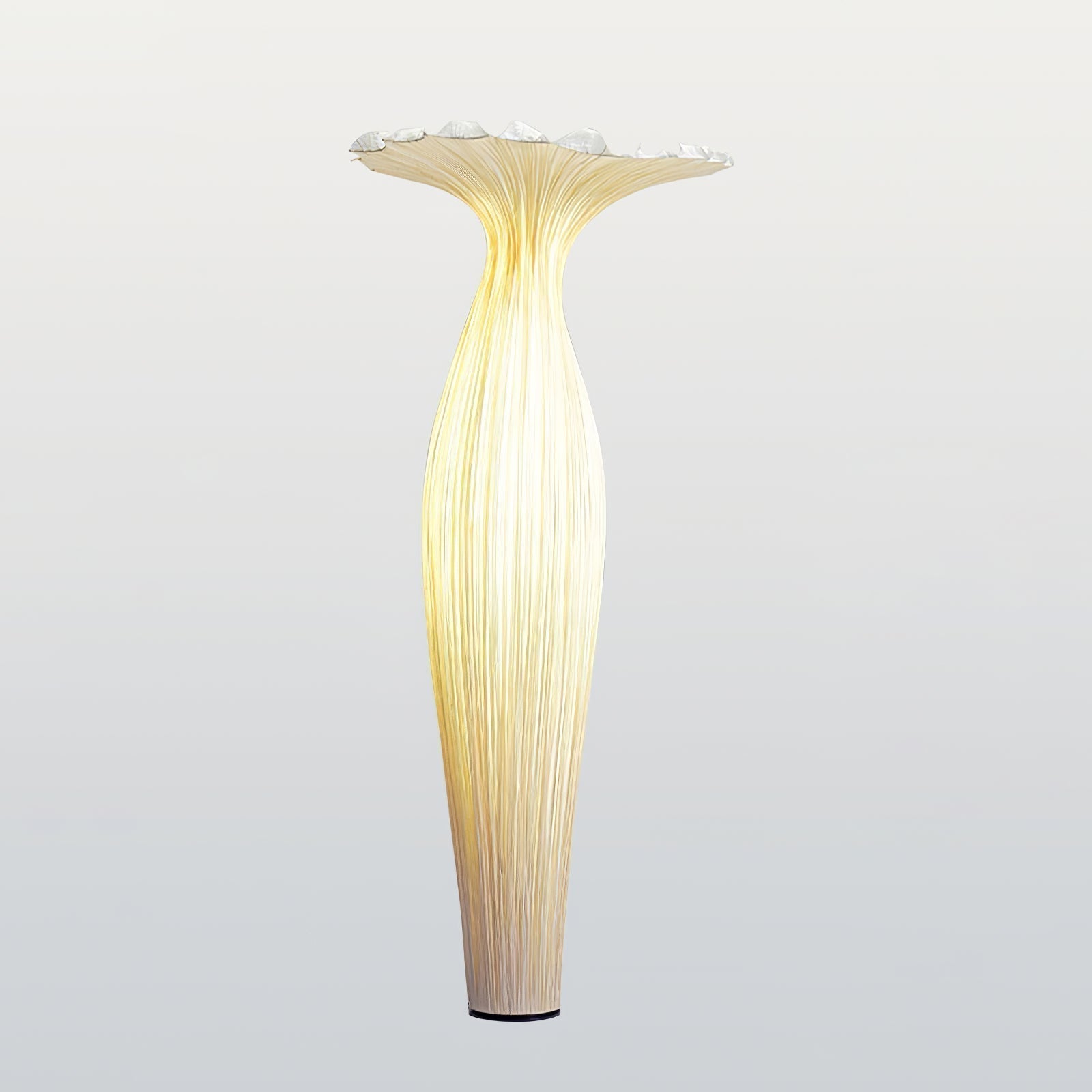 Modern Fabric Vase Floor Lamp with Integrated LED for Living Room Decor