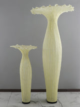 Modern Fabric Vase Floor Lamp with Integrated LED for Living Room Decor