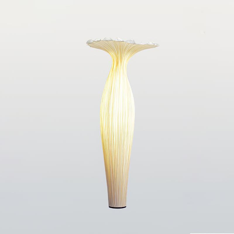 Modern Fabric Vase Floor Lamp with Integrated LED for Living Room Decor