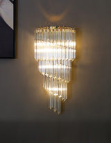elegant-venetian-glass-rod-wall-light-gold-tapered-crystal-sconce