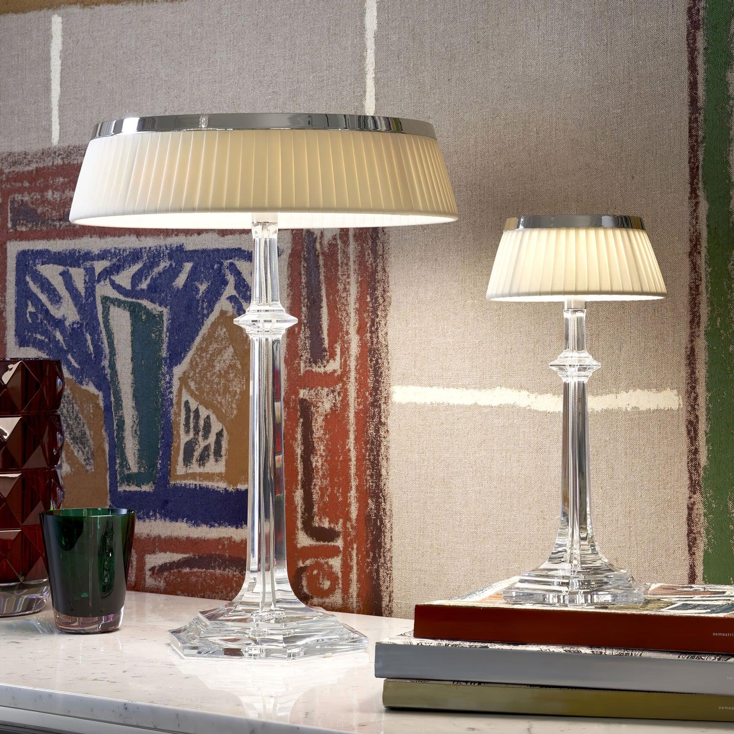 Versailles Modern Curved Glass Table Lamp for Bedroom and Office Task Lighting