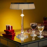 Versailles Modern Curved Glass Table Lamp for Bedroom and Office Task Lighting