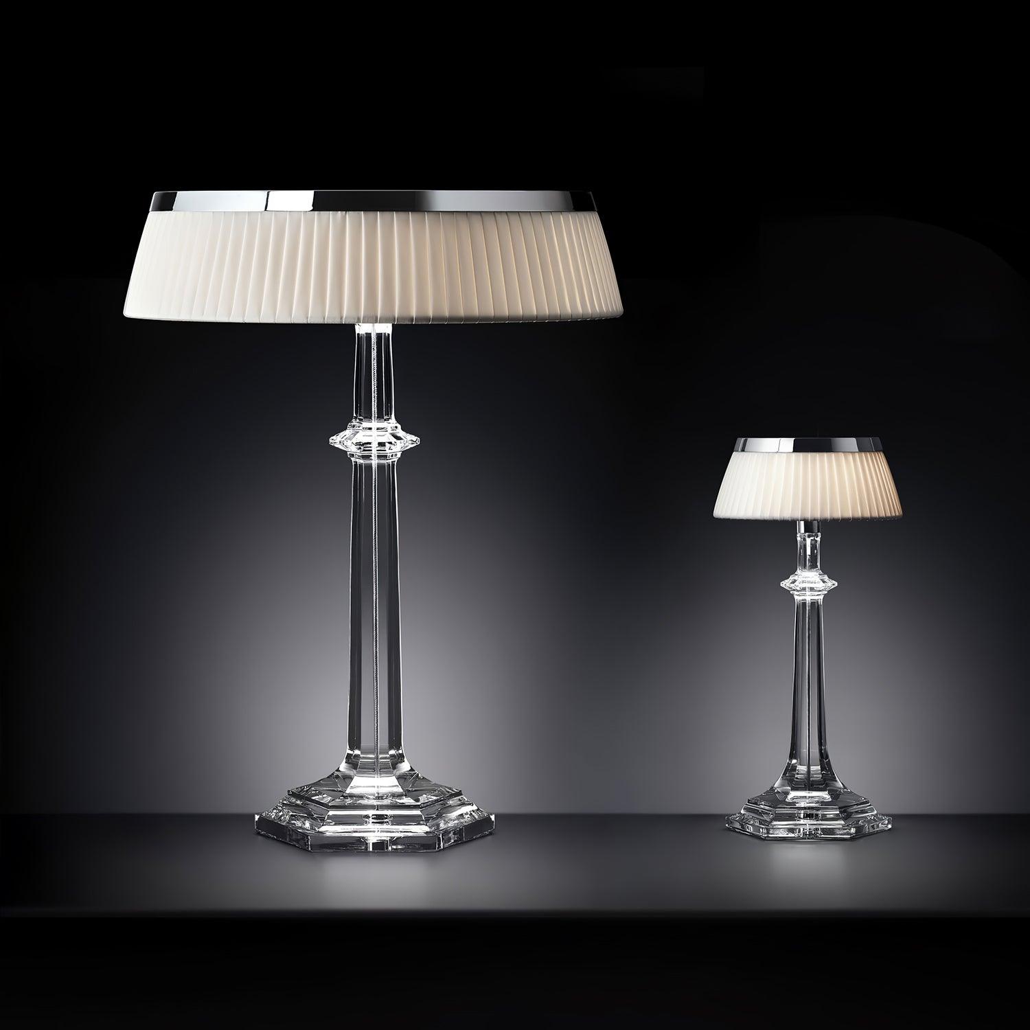 Versailles Modern Curved Glass Table Lamp for Bedroom and Office Task Lighting