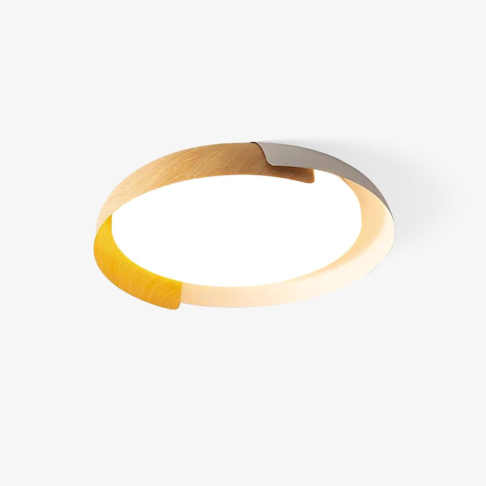 Modern Round LED Flush Mount Ceiling Light Contemporary Acrylic Fixture for Living Room and Office
