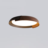 Modern Round LED Flush Mount Ceiling Light Contemporary Acrylic Fixture for Living Room and Office