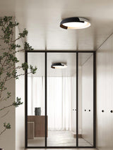 Modern Round LED Flush Mount Ceiling Light Contemporary Acrylic Fixture for Living Room and Office