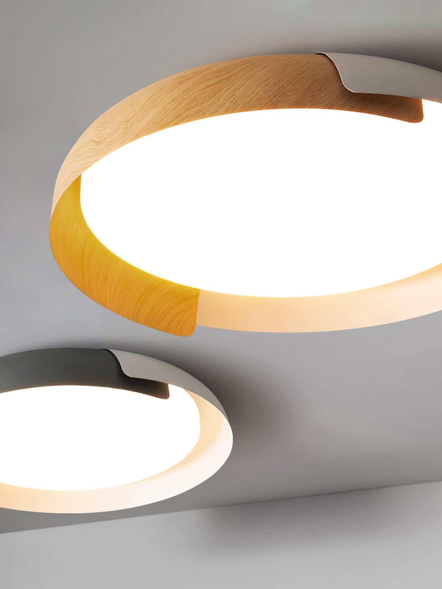 Modern Round LED Flush Mount Ceiling Light Contemporary Acrylic Fixture for Living Room and Office