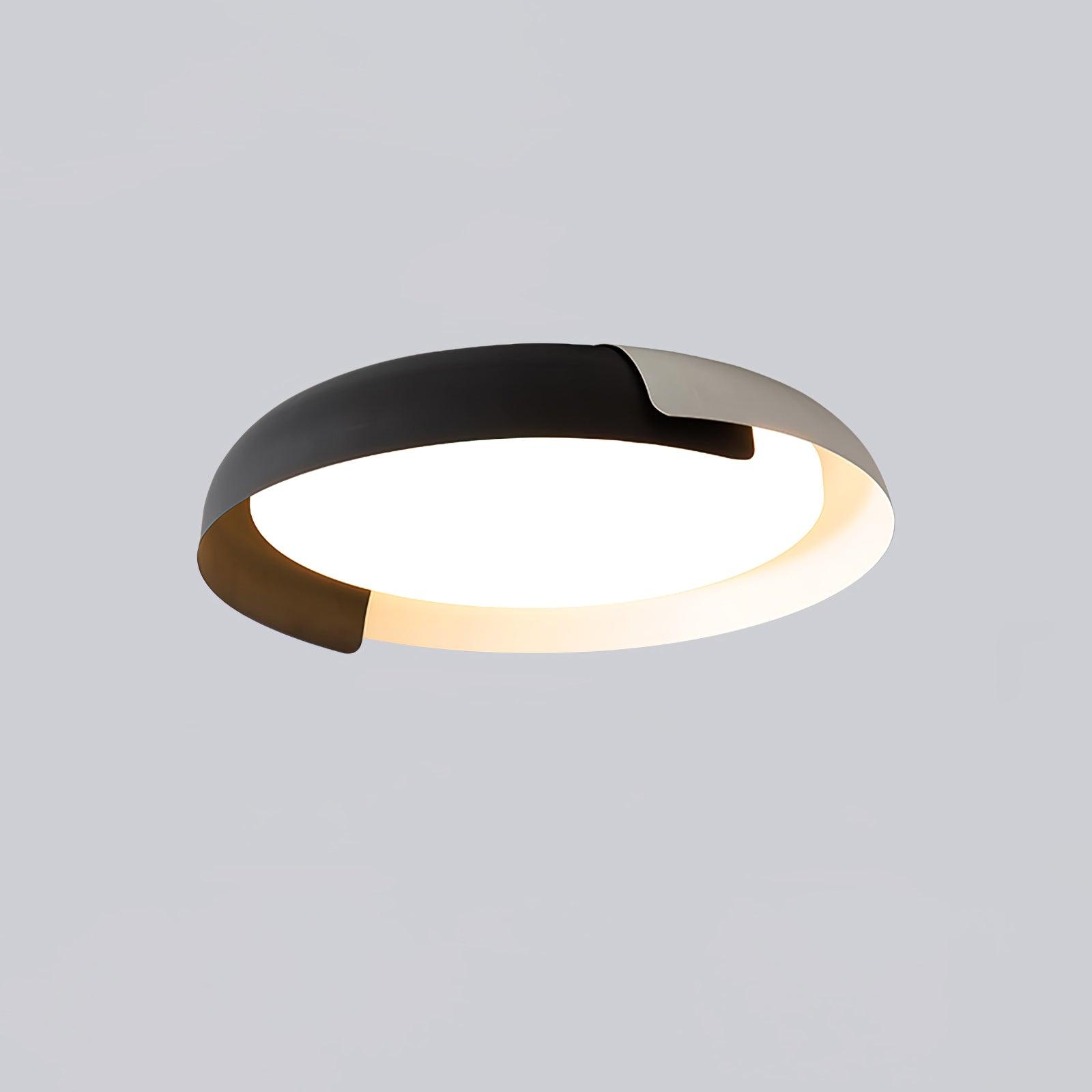 Modern Round LED Flush Mount Ceiling Light Contemporary Acrylic Fixture for Living Room and Office